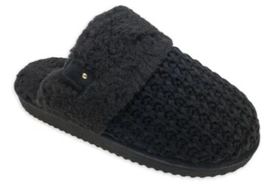Secret Treasures Women's Knit Scuff Slippers Memory Foam Rubber Sole Size 8 - Picture 1 of 5