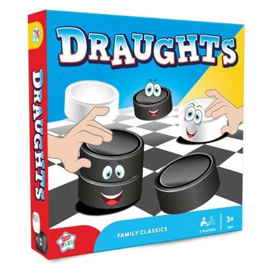 Kids Play Draughts Board Game - Image 1 of 1