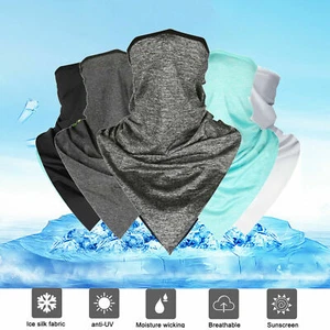 Neck Gaiter Bandana Headband Cooling Face Mask Scarf Shield Cover Snood Scarves - Picture 1 of 17