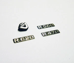 Metal Front Grilling SCANIA R470 R560 R620 Logo Set For 1/14 Tamiya Rc Truck Man - Picture 1 of 5