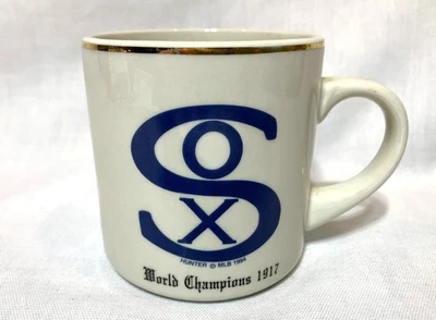 De colección CHICAGO WHITE SOX Campeones del Mundo 1917 con taza de café roscado adorno dorado Foto 1 de 3