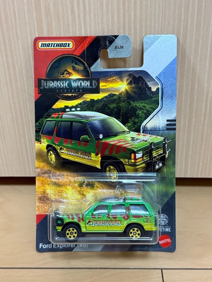 MATCHBOX JURASSIC WORLD REBIRTH FORD Explorer (#5) - Immagine 1 di 1