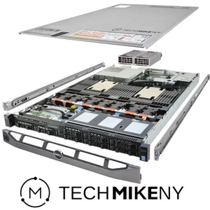 Dell PowerEdge R630 Server 2x E5-2660v3 2.60Ghz 20-Core 192GB 8x 1TB H730 Rails - Picture 1 of 5