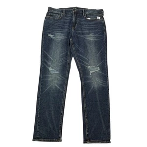 Jeans uomo Old Navy etichetta 36x30 relaxed slim incorporati flex nuovi 36"Wx28,5" cuciture - Foto 1 di 24