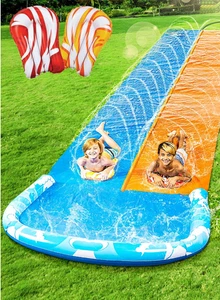22,5Ft Wasserrutschen und 2 Bodyboards, Rasen Wasserrutsche Sommerrutschen W - Bild 1 von 12
