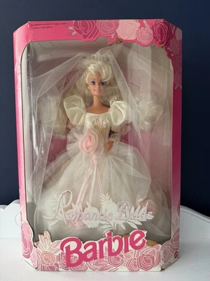 Muñeca Barbie Romántica Novia Mattel #1861 Rubia, Vestido, 1992, NRFB Foto 1 de 4