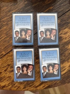 THE BEST OF DOMINGO, KIRI TE KANAWA & PAVAROTTI 1992 4-CASSETTE BOX SET - Picture 1 of 2