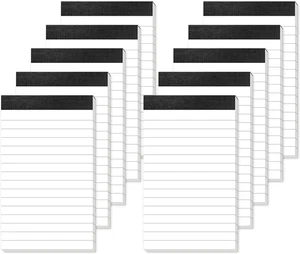 10 Pack Small Note Pads 3X5 Lined Writing Pads Mini Notepads Small Pads of Paper - Picture 1 of 12