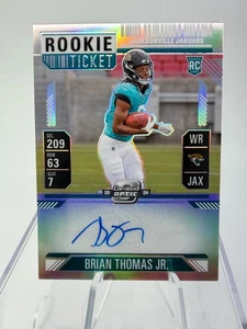 Brian Thomas Jr 2024 Optic Silver Rookie Ticket Auto Variation - Picture 1 of 2