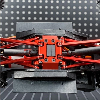 AXSPEED ALLOY TRANSMISSION PLATE SKID MOUNT TRX4M RC CRAWLER UPGRADE KIT TRAXXAS - Image 1 of 3