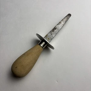 Coltello vintage Richard INOX Oyster Clam Shucking manico in legno - Foto 1 di 7