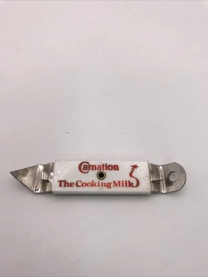 Abridor de latas y botellas de leche de cocina vintage CARNATION Foto 1 de 3