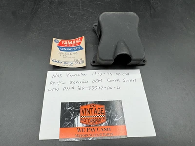 NOS 雅马哈 1973 - 75 RD250 RD350 正品原始设备制造商保护套 插座部件 # 360-83547-00-00 — 第 1/4 张图片