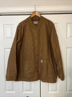 Carhartt Quilted Farm Chore  Jacket XXL Brown Button Up - Image 1 of 4