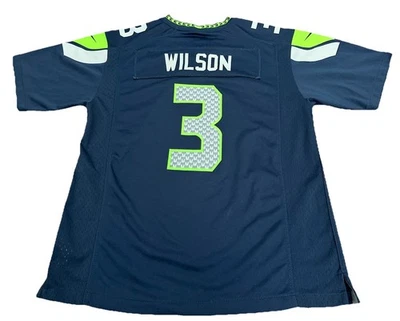 Nike NFL On Field Seattle Seahawks Russell Wilson #3 Camiseta Juvenil Grande 14/16 Foto 1 de 4