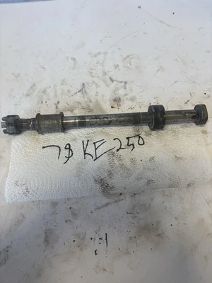 1978 Kawasaki Ke250 Rear Axle With Spacers Oem - Image 1 of 2