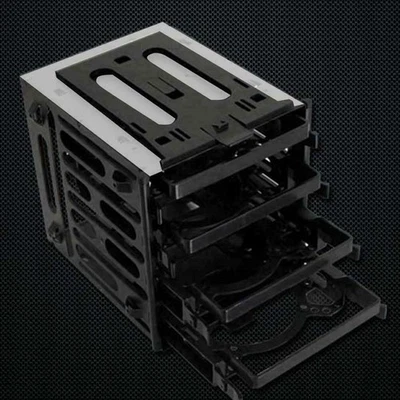 5.25" 4x 3.5" HDD SATA SSD HDD Cage Hard Drive Caddy S6L4K92H Bracket D4C1 - Image 1 of 4