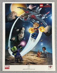 Lego 5005877 VIP Limited Edition Captain Marvel Art Print 2019 1 of 3 Poster - Picture 1 of 1