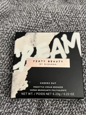FENTY BEAUTY BY RIHANNA CHEEKS OUT FREESTYLE CREAM BRONZER BUTTA BISCUIT #02 NIB - Image 1 of 4