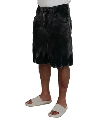 Preloved Dsquared² Vintage Corduroy Shorts Relaxed Fit Men Gray Foto 1 de 4