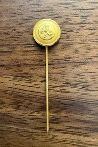 WW2 German S.S Flemish Lion Golden Tone Stick Pin-EXTREMELY RARE- MINT CONDITION - Picture 1 of 2