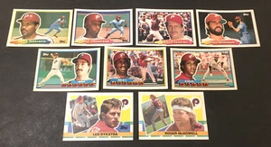 PHILADELPHIA PHILLIES LOT 9 1988-90 TOPPS BIGGIE ODDBALL PARRISH DYKSTRA JORDAN - Picture 1 of 1