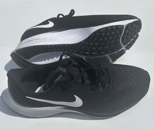 Nike Air Zoom Pegasus 37 BQ9646-002 Men's 7 Black/white Running Shoes New - Picture 1 of 5