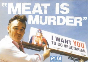 MORRISSEY - meat is murder  POSTCARD  - Flyer / Karte - Picture 1 of 1