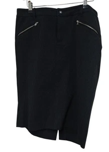 RALPH LAUREN Skirt Charcoal Grey Pencil Straight Stretchy Office Ladies Size 8  - Picture 1 of 7