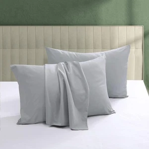 100% Egyptian Cotton Pillow Protectors Set of 4, 600 Thread Count Standard Si... - Picture 1 of 8