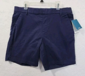 Jag Jean Shorts Maddie Mid Rise 8" Blue Pull On Stretch Pockets Size 20W NWT - Picture 1 of 8