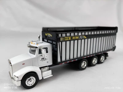 H&S White Peterbilt with Big Dog Forage Box "Helle Farm" 1/64 Scale, NIB - Image 1 of 4