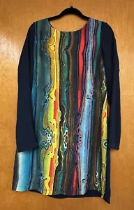 Nuevo vestido prAna CECE para mujer grande estampado multicolor cuello redondo nuevo con etiquetas $85 - Imagen 1 de 5