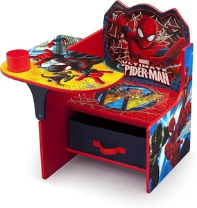 Delta Kinder Stuhl Schreibtisch mit Aufbewahrungsbehälter Spider Man Armlehne - Bild 1 von 6