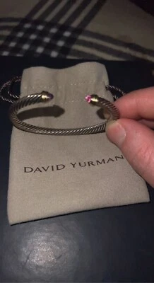 David Yurman Bracelet Silver/Purple 14K Authentic - Image 1 of 4