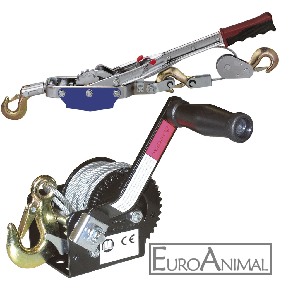 Hand-Seilwinde Ratschenzug Flaschenzug Seilzug  Greifzug Trailerwinde Hand-Winch - Bild 1 von 1