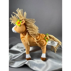 Strawberry Shortcake Honey Pie Horse Stuffed Plush Kellytoy Pony 8in 2004 VTG - Picture 1 of 7