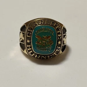 Balfour NBA Charlotte Hornets Ring Pick Your Size Gold Tone Vintage - Picture 1 of 8