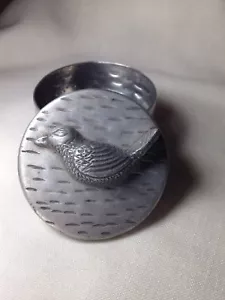 Silber getönter Vogel Geschenk Tinket Box Made in India von Kancha EUC - Bild 1 von 10