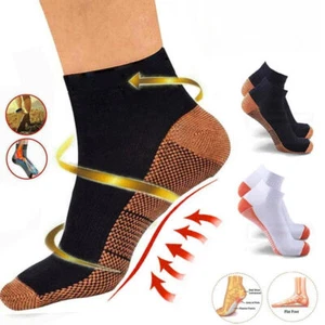 1-5PairAnkle Brace Support Compression Sleeve Socks Foot Fasciitis Relief Sports - Picture 1 of 39