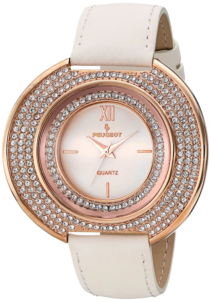Reloj Peugeot Mujer J6371RWT Pantalla Analógica Cuarzo Japonés Blanco Foto 1 de 1