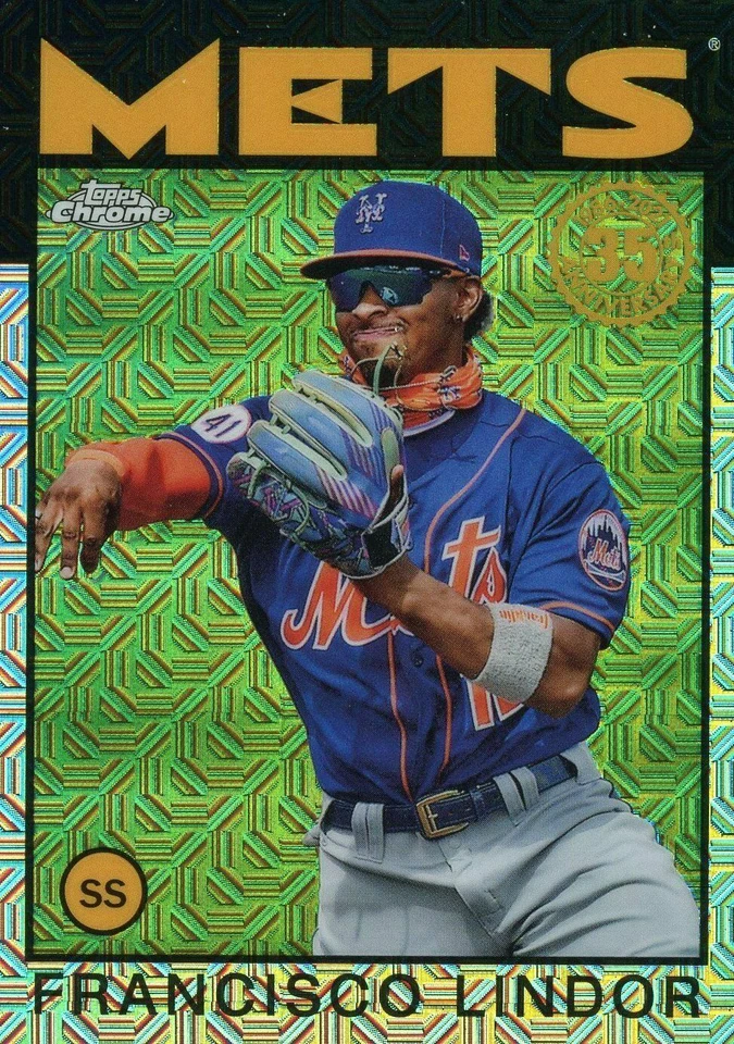 2021 Topps Update '86 Topps Silver Pack #86C26 Francisco Lindor - New York Mets - Image 1 of 1