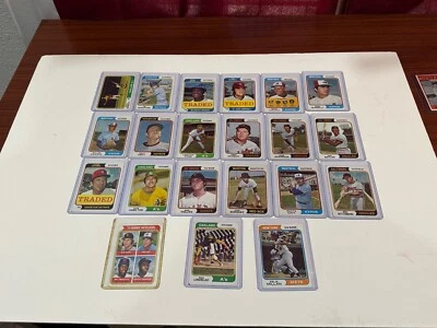 1974 Topps Baseball Card Lot 21 Cards- Felix Millan, Paul Lindblad, Bill Madlock - Image 1 of 4