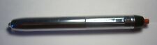Vintage Working 6" EVEREADY Chrome Penlight Flashlight 2 AA's Pocket Clip 1960's