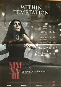 WITHIN TEMPTATION 2018 BERLIN - orig. Concert Poster - Konzert Plakat - A1 F/U - Picture 1 of 1