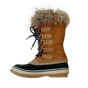 Sorel wasserdicht Joan of Arctic Fellbesatz Schnee Winterstiefel Größe 7 Einzelhandel 240 $ - Bild 1 von 16