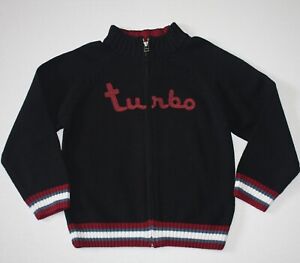 Gymboree Boy's Built For Speed Turbo Cardigan Sweater size S 5 6