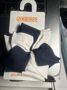 Gymboree Ribbon Star Uniform Navy White Girls 2014 Barrette Clip Snap NWT Bow - Picture 1 of 3