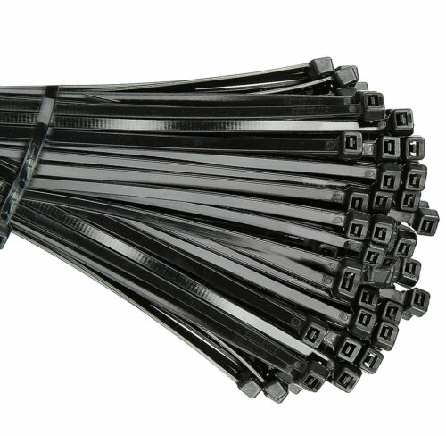 100 Cable Zip Ties 12 Inch Long Cable Ties Heavy Duty Nylon Cord Black 50lb test