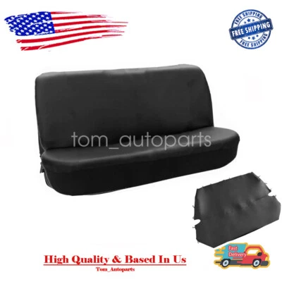 NEW For Chevy Dodge Ford Universal Front Full Size Bench Truck Seat Cover Black Foto 1 de 4